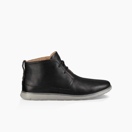 UGG Freamon Weather Chukka Black Lace-up Boots for Men (UAIX31098)